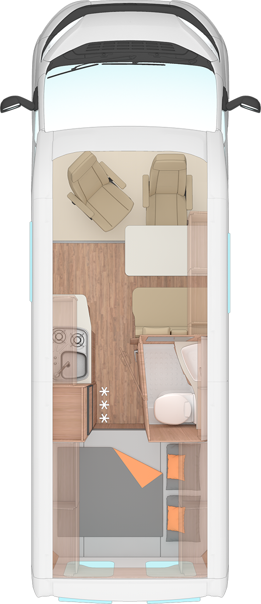 campervan layout plan - SCC Conversions